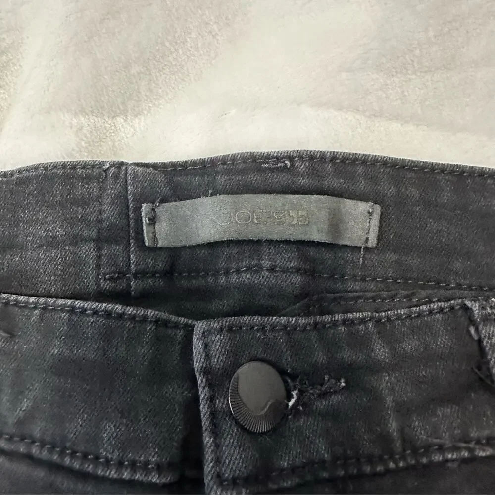 Joes Jeans the icon skinny mid rise black denim size 31 stretch